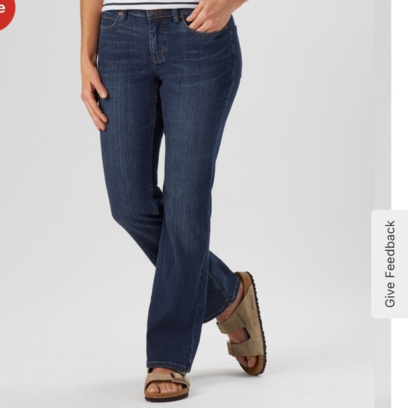 Duluth‎ Flex Daily Denim Bootcut Jeans Womens 14X29 Deep Indigo Stretch - Picture 1 of 13